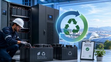Gestión responsable de baterías SAI con economía circular en la Comunidad Valenciana